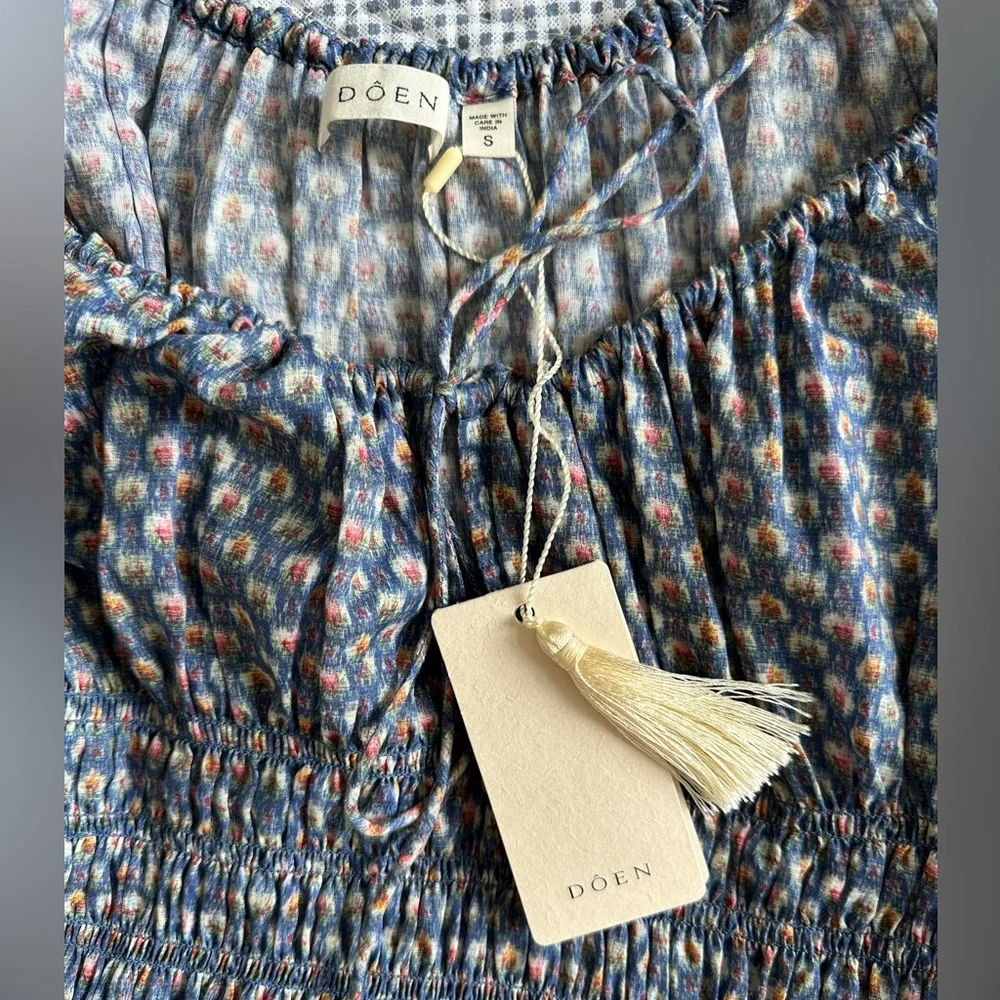 NWT Dôen Quinn Dress in Dahlia Ikat - Picture 7 of 10